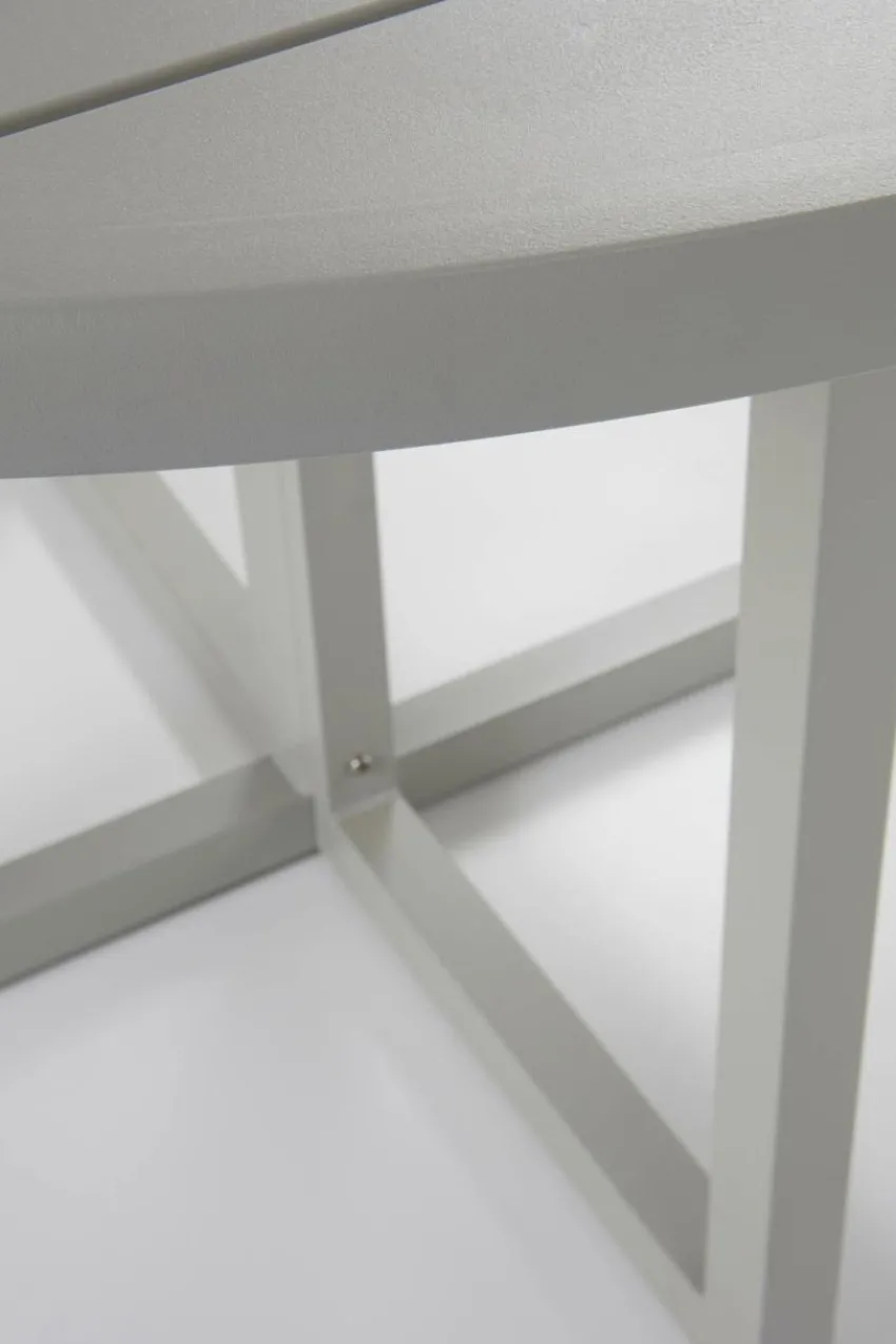 Utebord|Utemöbler|Jotex GIBRALTAR Matbord ø 120 Cm Ljus grågrön