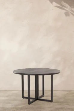 Utebord|Utemöbler|Jotex GIBRALTAR Matbord ø 120 Cm Svart