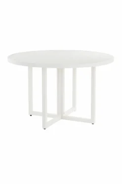 Utebord|Utemöbler|Jotex GIBRALTAR Matbord ø 120 Cm Vit