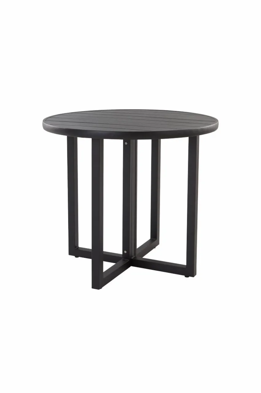 Utebord|Utemöbler|Jotex GIBRALTAR Matbord ø 90 Cm Svart