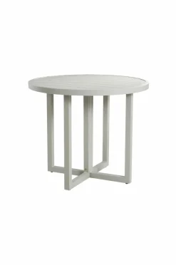 Utebord|Utemöbler|Jotex GIBRALTAR Matbord ø 90 Cm Ljus grågrön