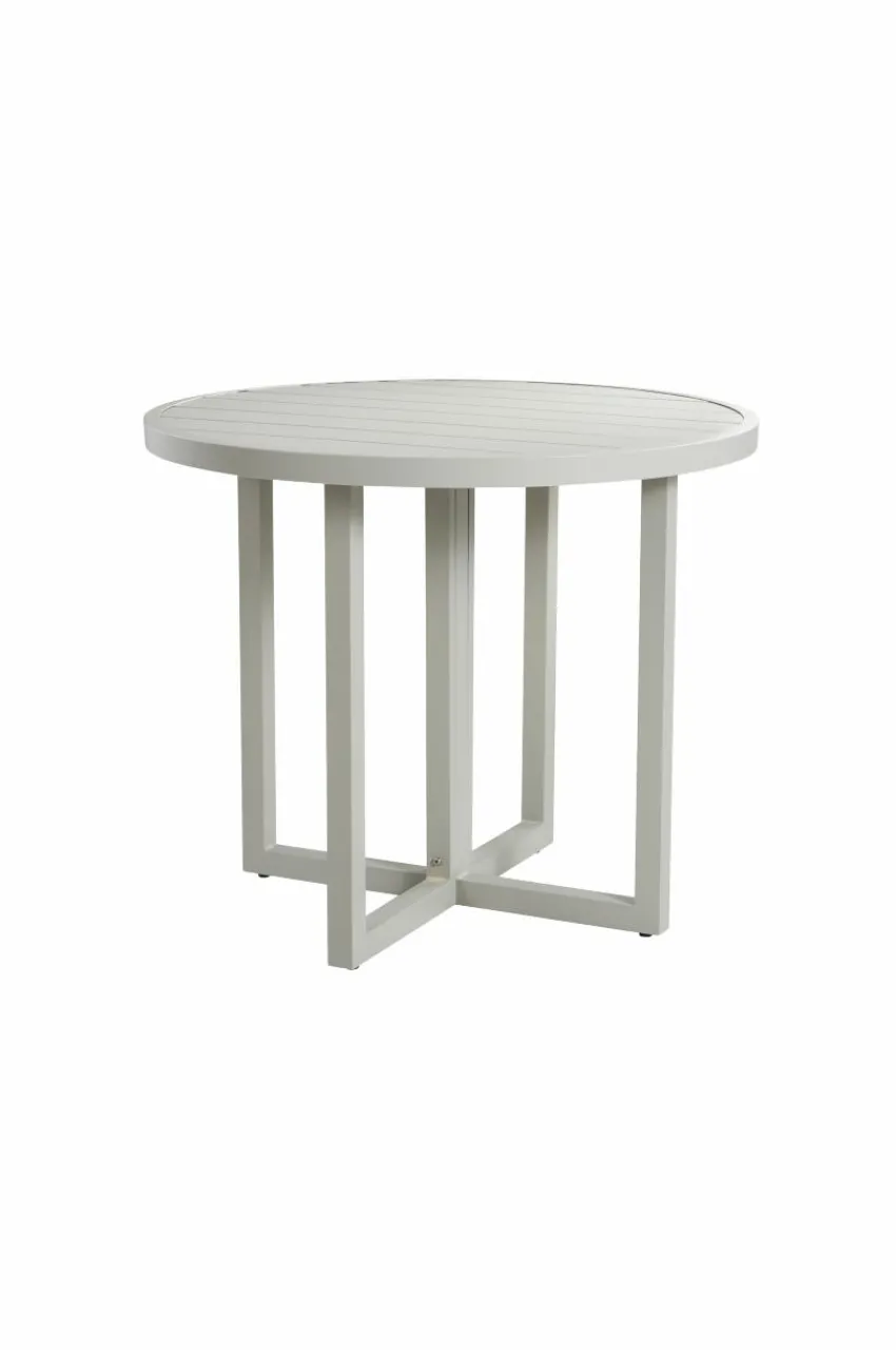 Utebord|Utemöbler|Jotex GIBRALTAR Matbord ø 90 Cm Ljus grågrön