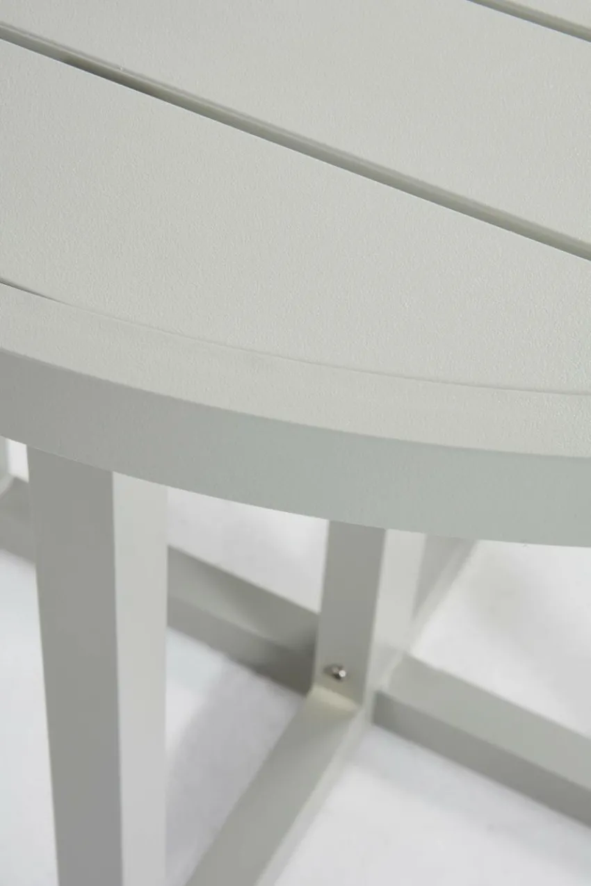 Utebord|Utemöbler|Jotex GIBRALTAR Matbord ø 90 Cm Ljus grågrön