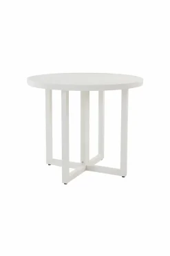Utebord|Utemöbler|Jotex GIBRALTAR Matbord ø 90 Cm Vit