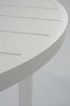 Utebord|Utemöbler|Jotex GIBRALTAR Matbord ø 90 Cm Vit