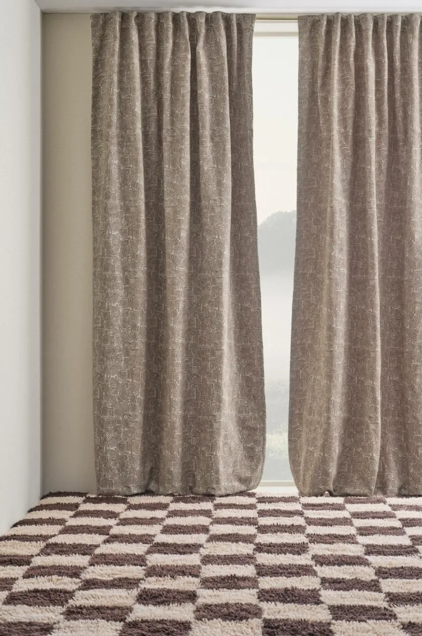 Multifunktionsgardiner|Jotex GIBS Multifunktionsgardin 2-pack Beige