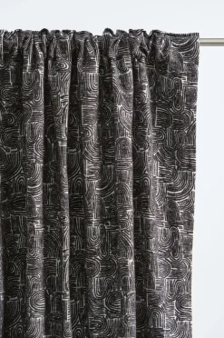 Multifunktionsgardiner|Jotex GIBS Multifunktionsgardin 2-pack Svart