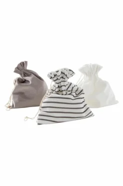 Prydnadssaker|Presentpapper & Snöre|Jotex GIFTIE STRIPE SET Presentpåse 3-pack Grå