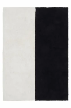 Bomulls- & Trasmattor|Jotex GIGA Bomullsmatta 140x270 Cm - Ekologisk Svart/Vit
