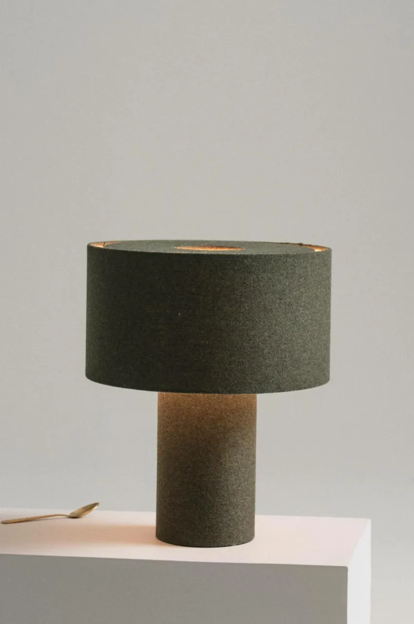 Bordslampor|Jotex GILLY Bordslampa Mörkbrun/grön