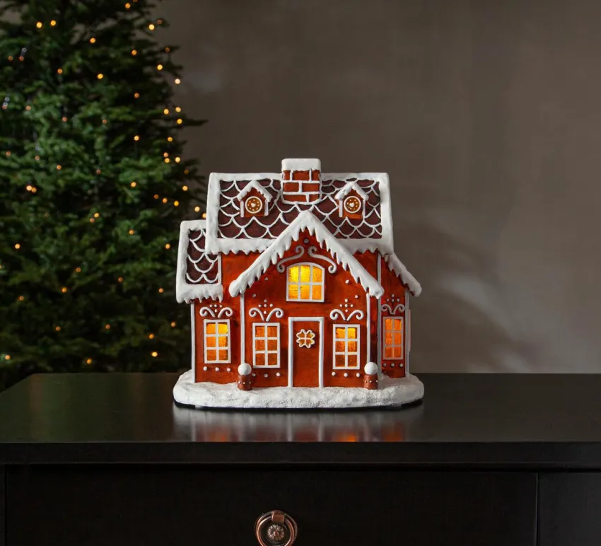 Julbelysning|Jotex Gingerville Stor Brun