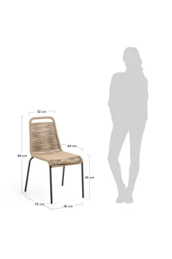 Utestolar & Utepallar|Utemöbler|Jotex GLENVILLE Stol 4-Pack Natur