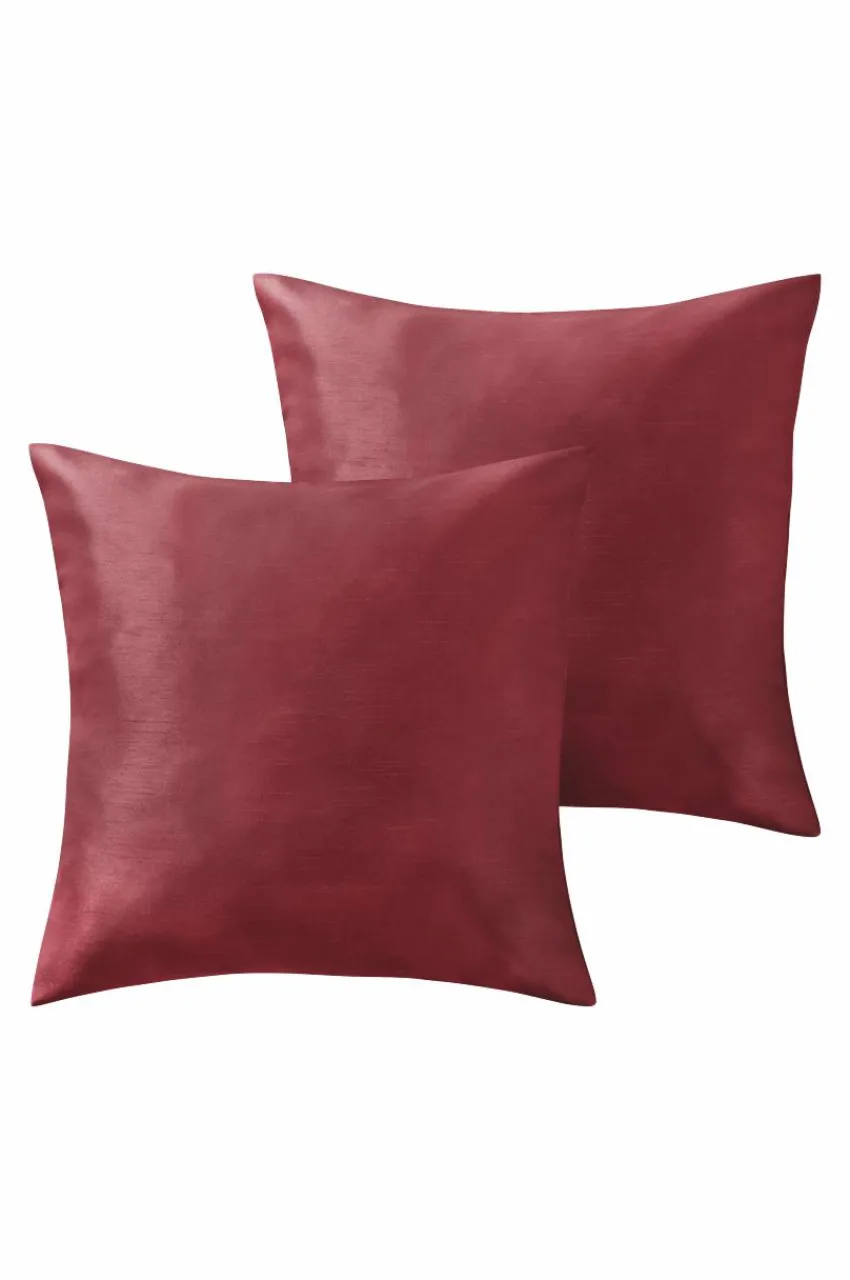 Prydnadskuddar & Fodral|Julkuddar & Julplädar|Jotex GRACIE Kuddfodral 2-pack 50x50 Cm Vinröd