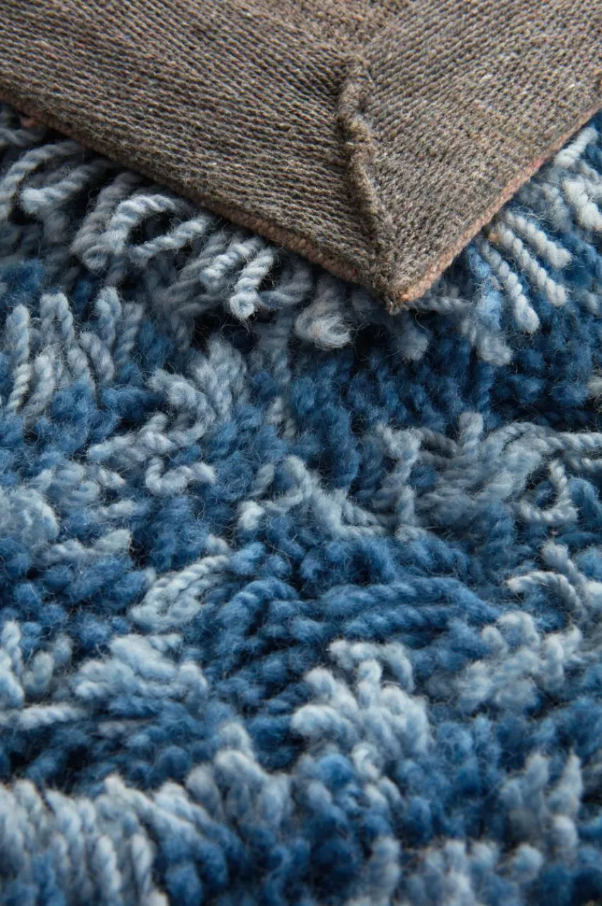 Ullmattor|Jotex GRASSE Gångmatta 80x300 Cm Faded denim/Clear Sky