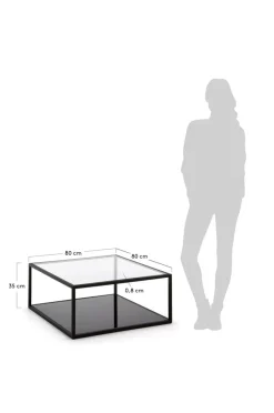 Bord|Jotex GREENHILL Soffbord 80x80 Cm Transparent