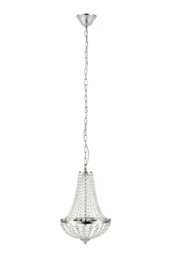 Kristallkronor & Takkronor|Jotex GRÄNSÖ Kristallkrona Krom/transparent