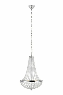 Kristallkronor & Takkronor|Jotex GRÄNSÖ Kristallkrona Krom/transparent