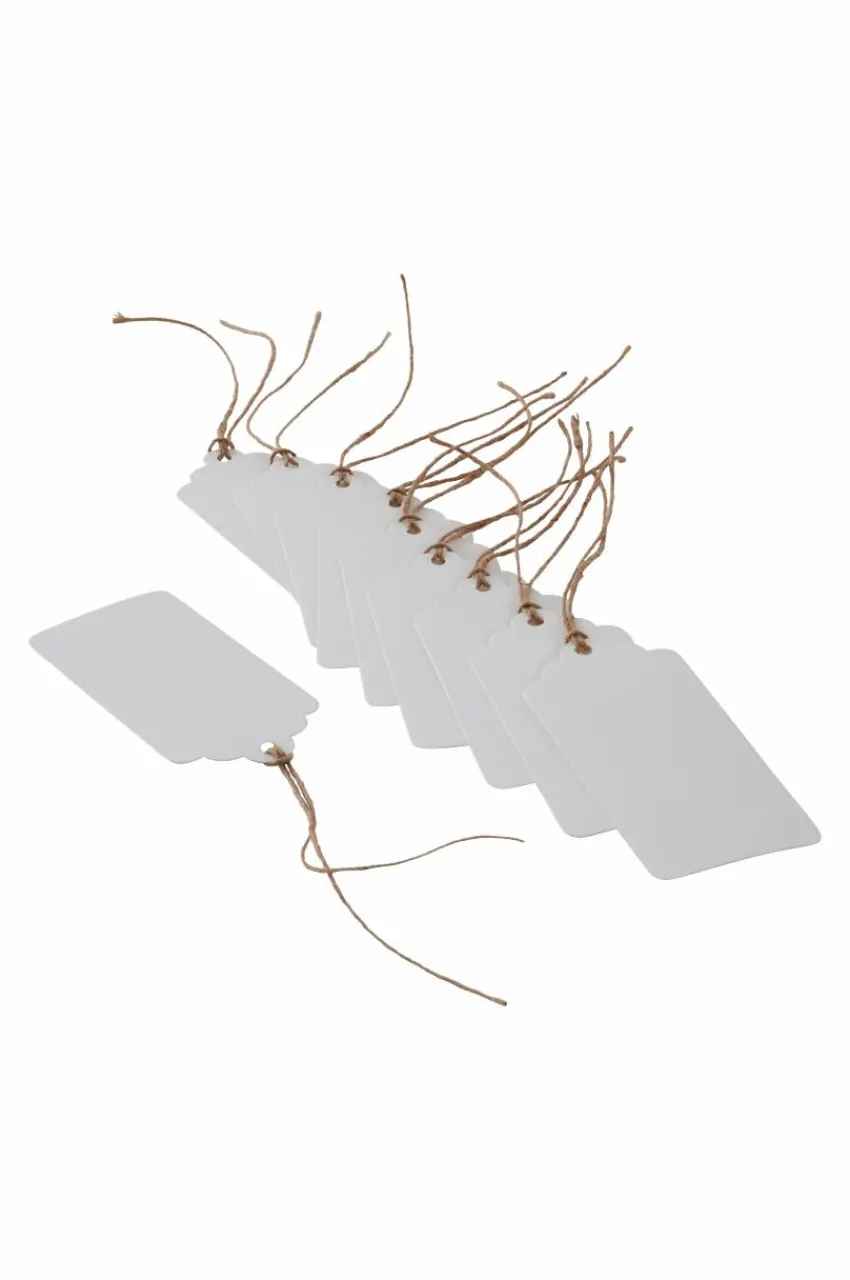 Presentpapper & Snöre|Juldekoration|Jotex GÖTE Etiketter 10-pack Vit