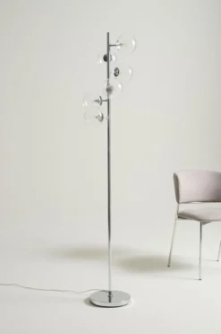 Golvlampor|Jotex GYLLENHEIM Golvlampa Krom