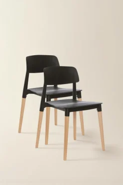Stolar|Jotex HALMSTAD Stol 2-pack Svart