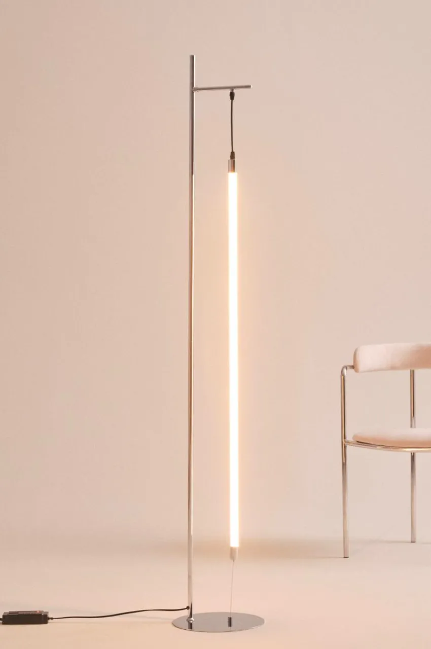 Golvlampor|Jotex HAMPTON Golvlampa Krom