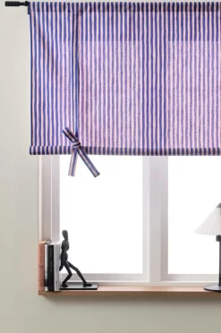 Hissgardiner|Jotex HANNA Roll Up-gardin Blå/rosa