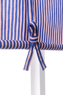 Hissgardiner|Jotex HANNA Roll Up-gardin Blå/rosa