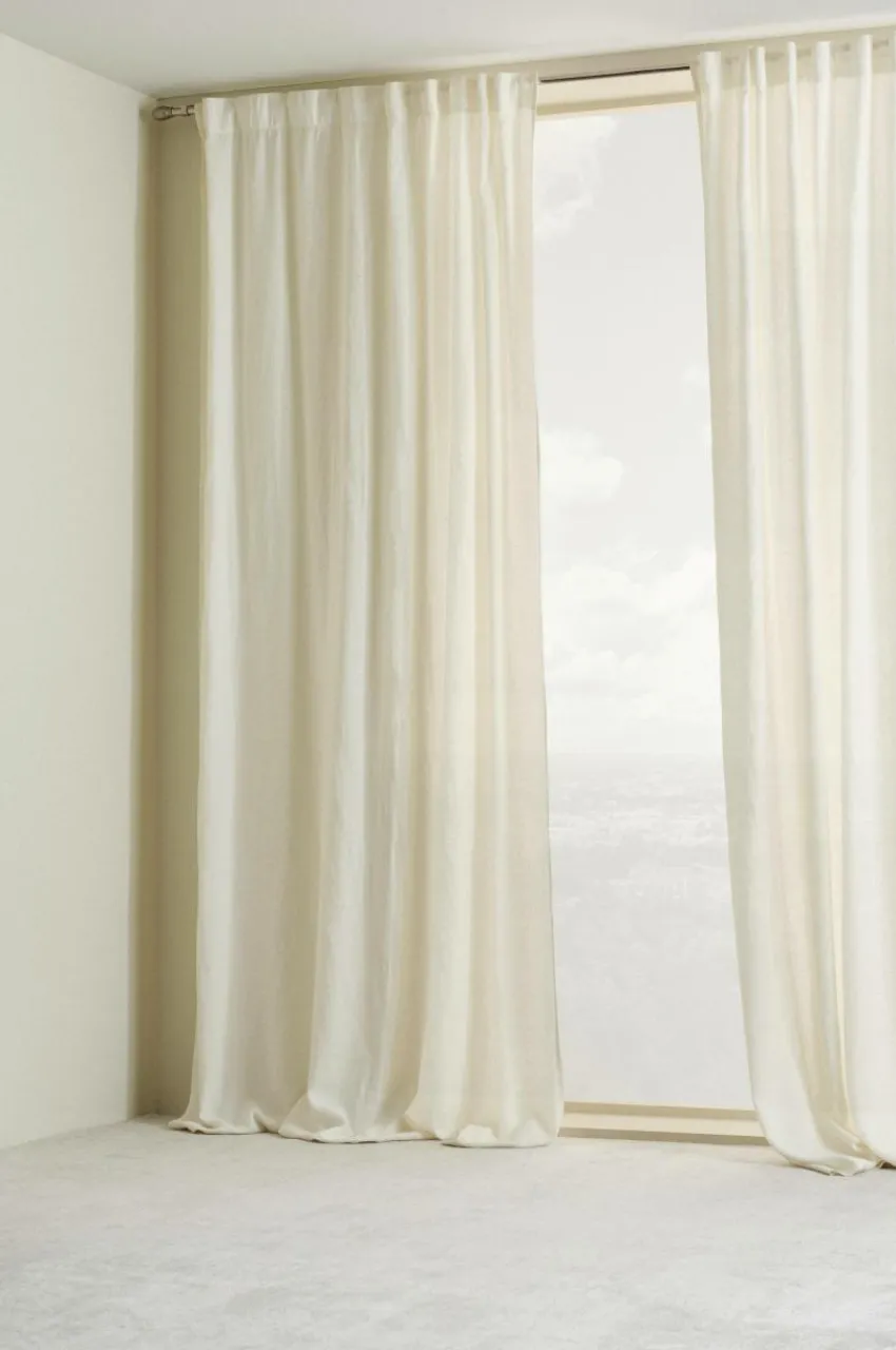 Multifunktionsgardiner|Jotex HANNAH Multifunktionsgardin 2-pack Naturvit