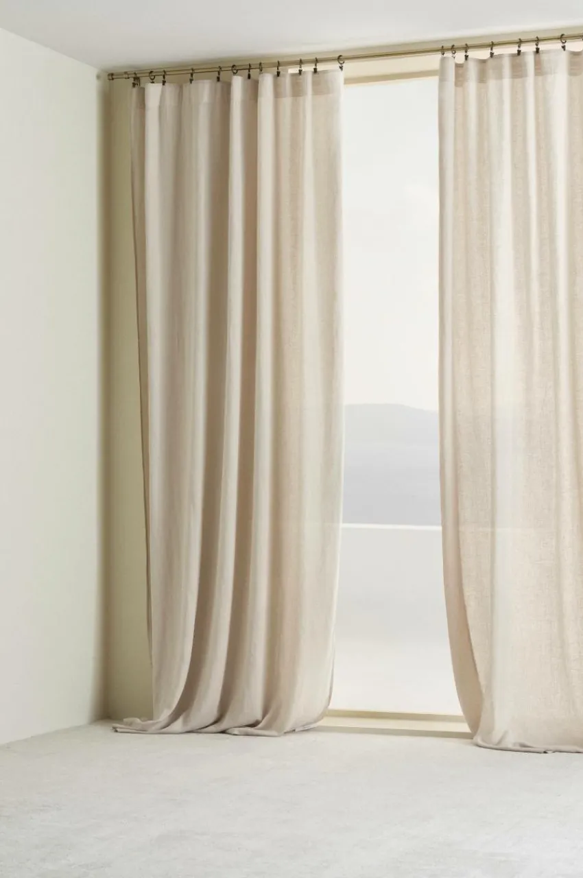 Multifunktionsgardiner|Jotex HANNAH Multifunktionsgardin 2-pack Beige