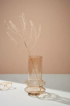 Vaser|Jotex HAZE Glasvas - Höjd 30 Cm Amber
