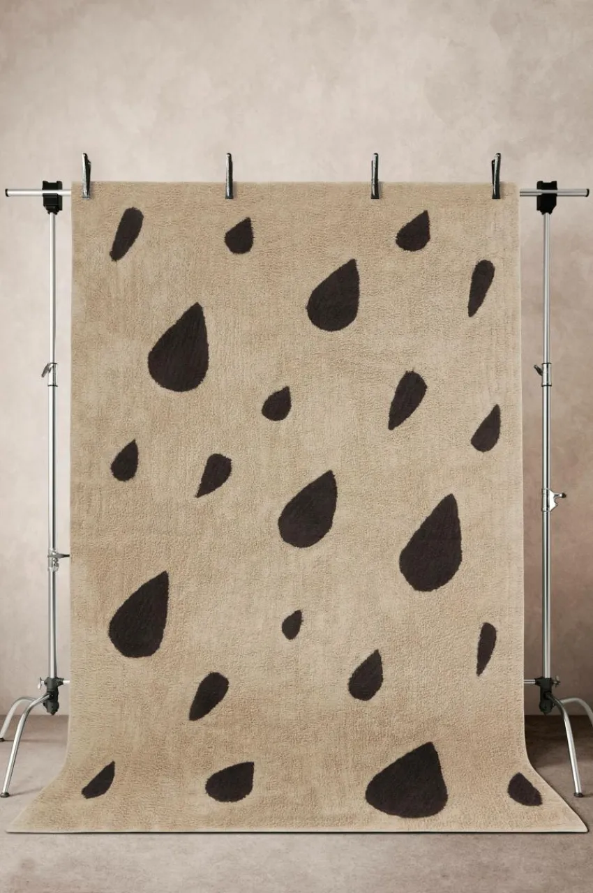Bomulls- & Trasmattor|Jotex HEALY Bomullsmatta 200x300 Cm Beige/mörkgrå