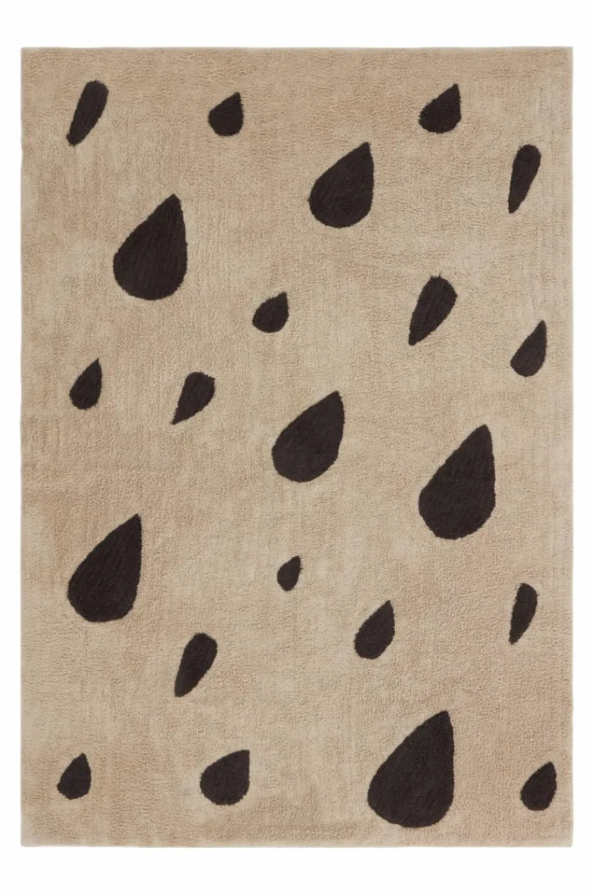 Bomulls- & Trasmattor|Jotex HEALY Bomullsmatta 200x300 Cm Beige/mörkgrå