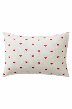 Barnsängkläder|Jotex HEARTS MINI örngott 55x35 Cm - Ekologisk Naturvit