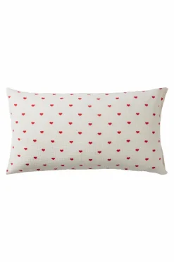 Barnsängkläder|Jotex HEARTS örngott 90x50 Cm - Ekologisk Naturvit