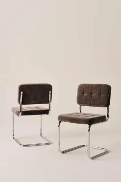 Stolar|Jotex HEDEN Stol 2-pack Varm gråbrun