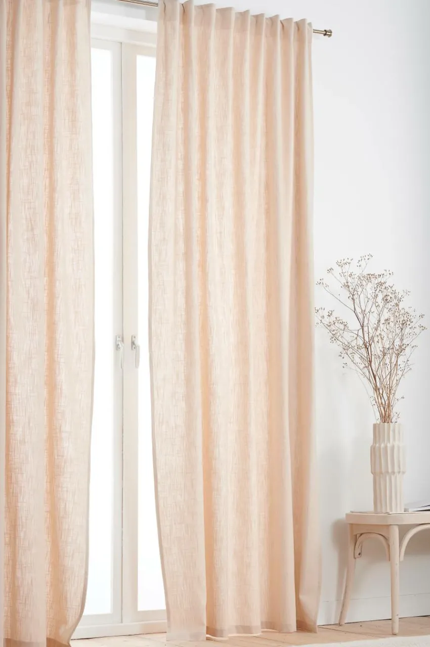 Multifunktionsgardiner|Jotex HENLEY Multifunktionsgardin 2-pack Beige