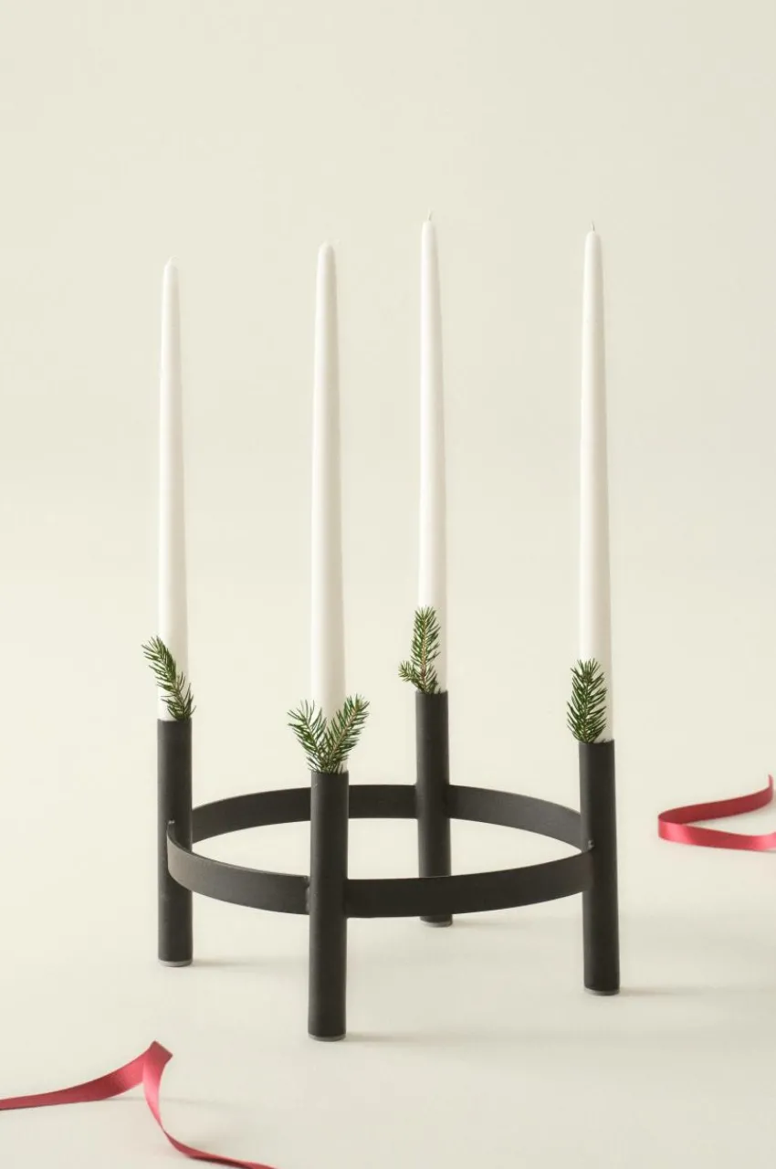 Ljusstakar|Juldekoration|Jotex HENRY Ljusstake Svart