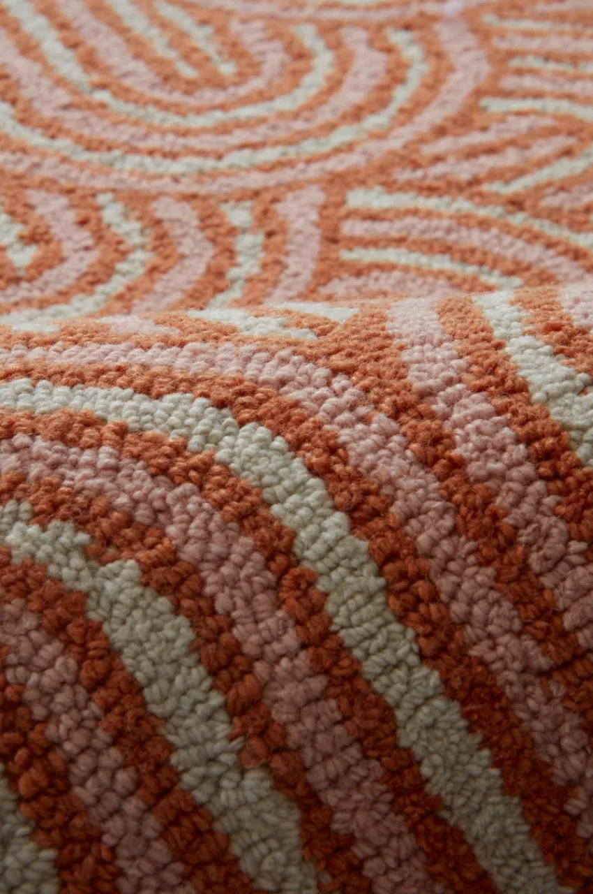 Lugg- & Ryamattor|Jotex HILAANA Luggmatta 85x120 Cm Röd/brun