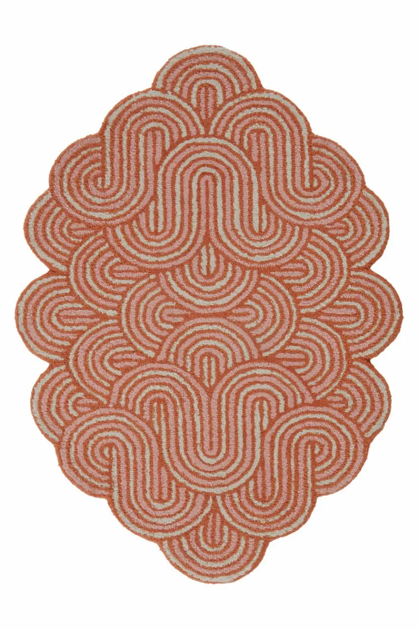 Lugg- & Ryamattor|Jotex HILAANA Luggmatta 85x120 Cm Röd/brun