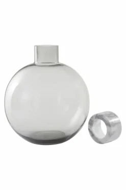 Vaser|Jotex HILLEVI Glasvas - Höjd 28,5 Cm Grå