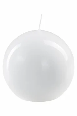 Ljus|Juldekoration|Jotex HILTON LACK Kulljus ø 8 Cm Vit