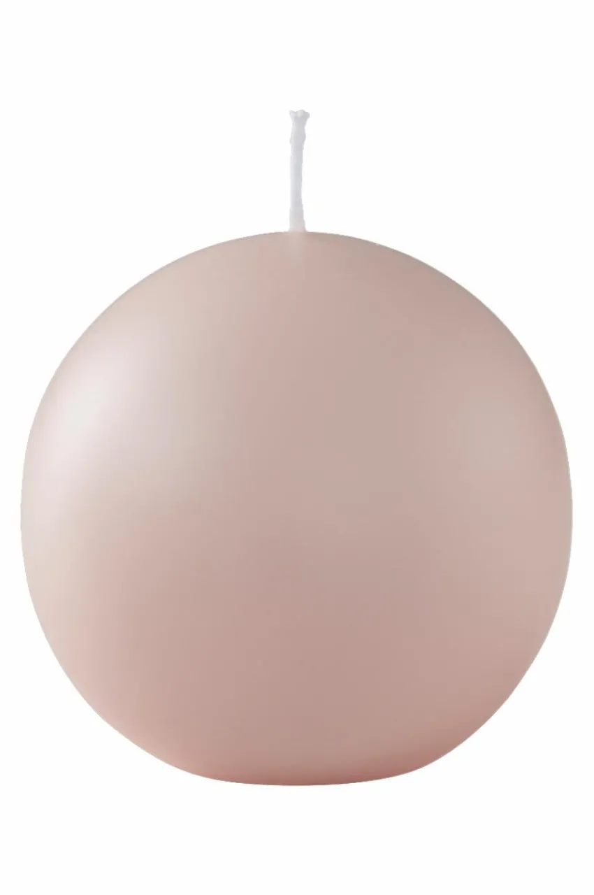 Ljus|Juldekoration|Jotex HILTON MATT Kulljus ø 10 Cm Dimrosa