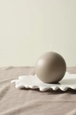 Ljus|Juldekoration|Jotex HILTON MATT Kulljus ø 10 Cm Linnebeige