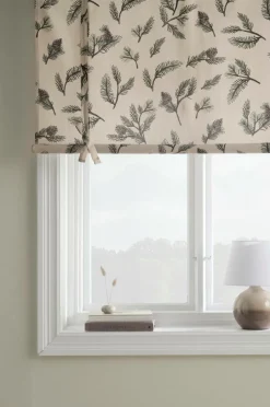 Julgardiner|Hissgardiner|Jotex HOLLY Roll Up-gardin Beige /grön