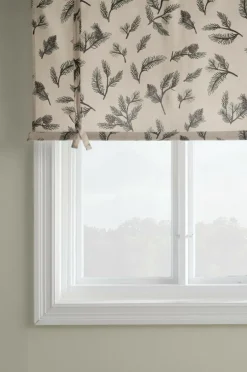 Julgardiner|Hissgardiner|Jotex HOLLY Roll Up-gardin Beige /grön