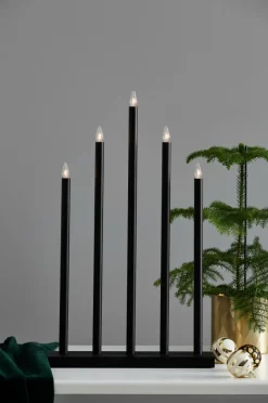 Julbelysning|Jotex HOLY Elljusstake Svart
