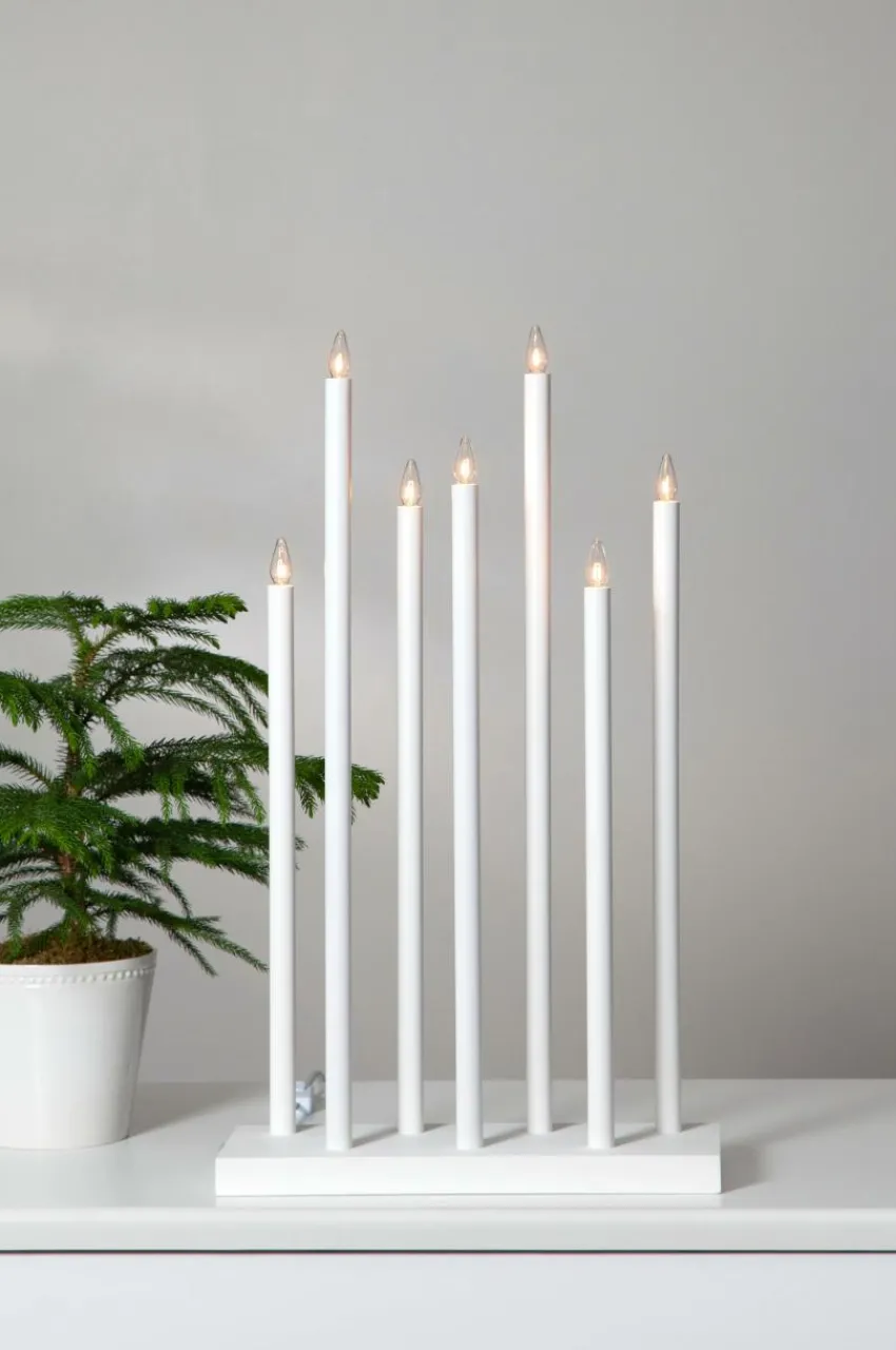 Julbelysning|Jotex HOLY Elljusstake Vit