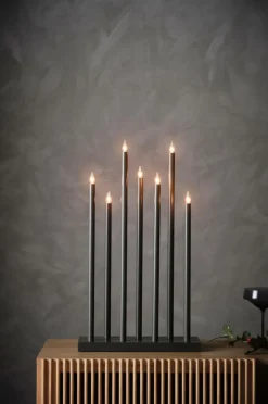 Julbelysning|Jotex HOLY Elljusstake Grå