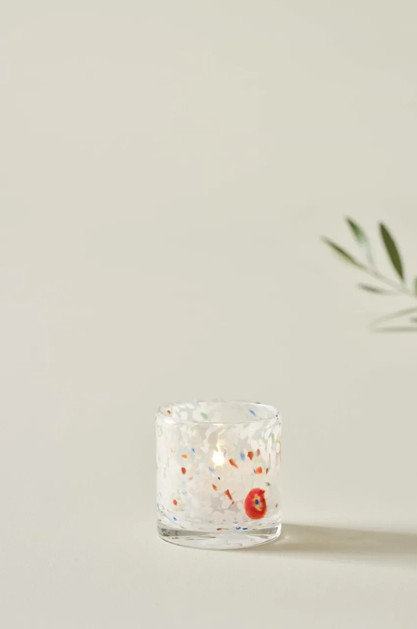 Ljuslyktor|Jotex HONEY Ljuslykta Höjd 8,5 Cm Vit/multi