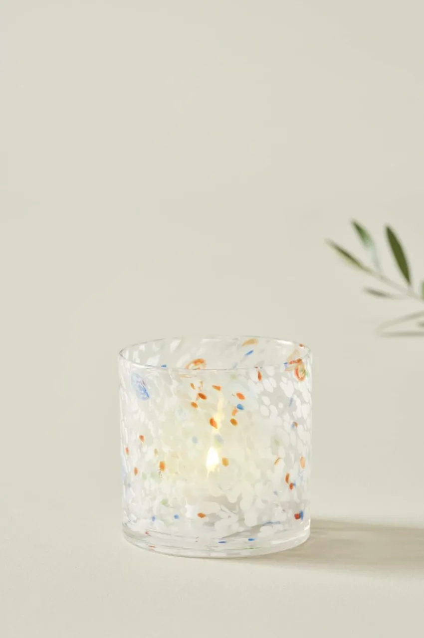 Ljuslyktor|Jotex HONEY Ljuslykta Höjd 12 Cm Vit/multi